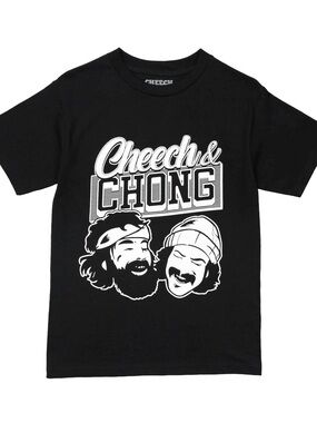Cheech & Chong Black Graphic Short Sleeve Tee
